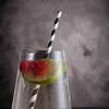 Black Stripe Regular Paper Straw - Pack of 250