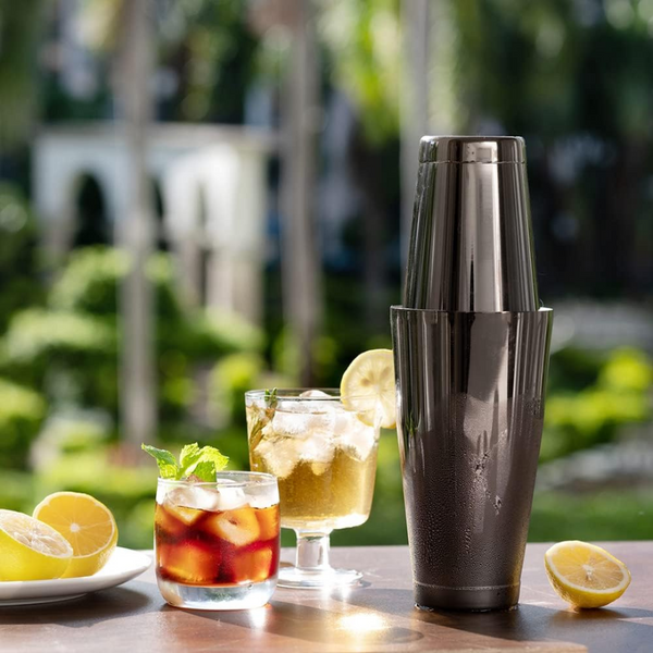 Black Boston Tins Cocktail Shaker