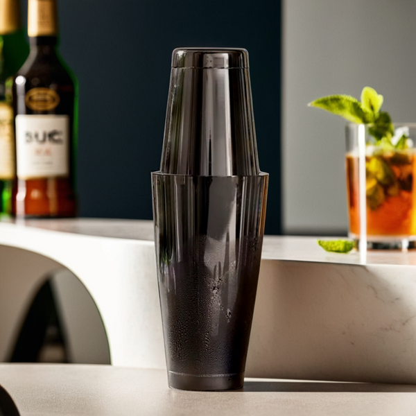 Black Boston Tins Cocktail Shaker