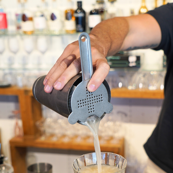 Vintage Stainless Steel Hawthorn Cocktail Strainer