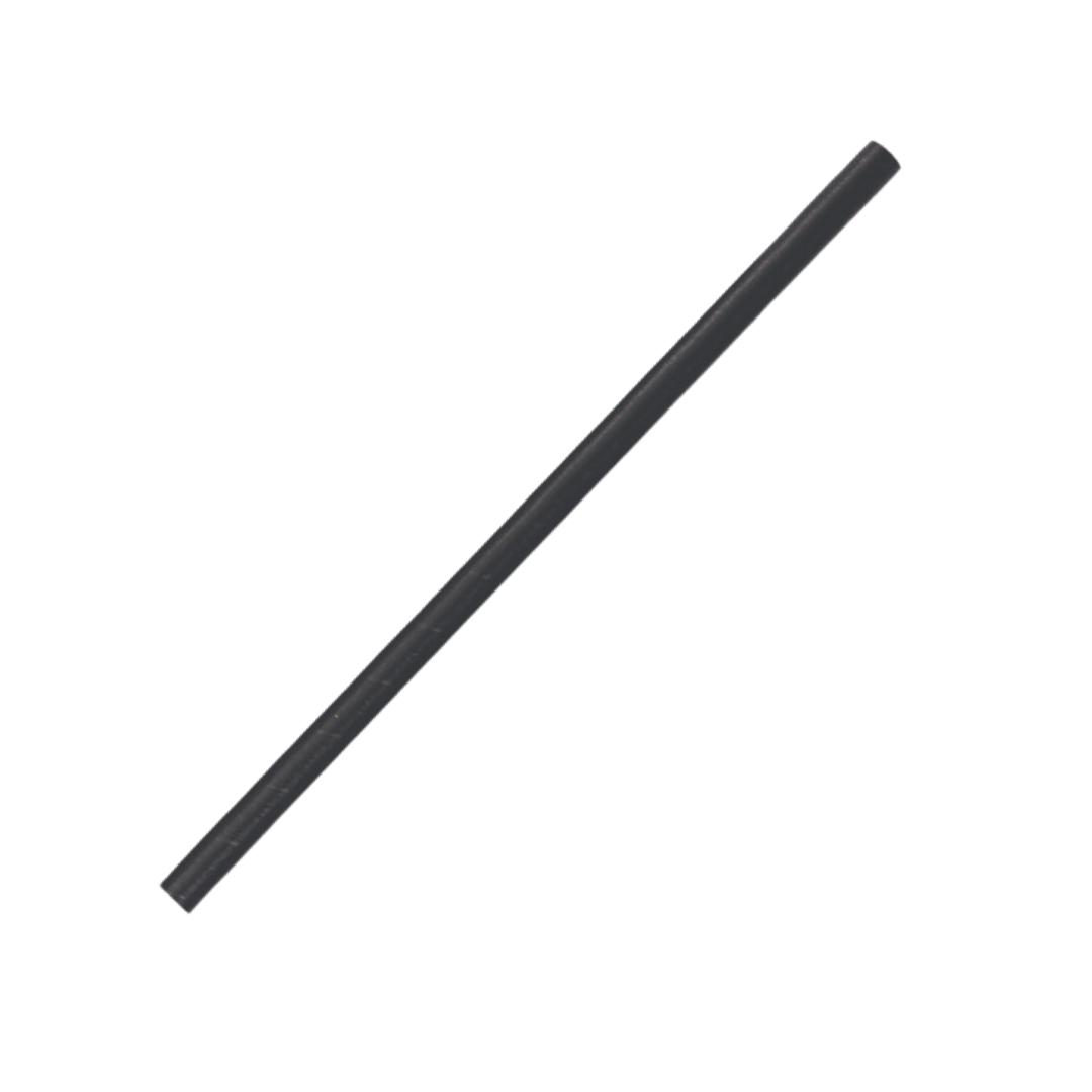 Black Jumbo Smoothie Paper Straw - Pack of 250