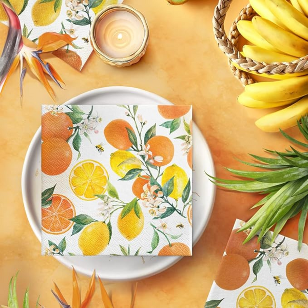 Paw Citrus Napkins - Pack of 20