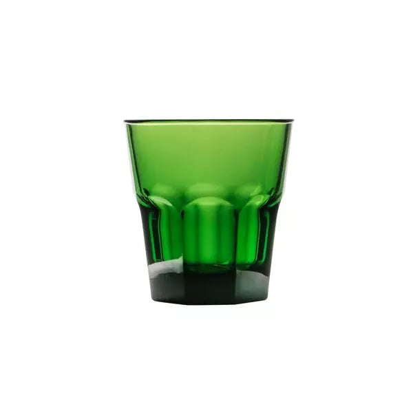 Unbreakable Coloured Green Tumbler 240ml - Set of 4