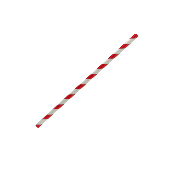 Red Stripe Regular Paper Straw - Pack of 250