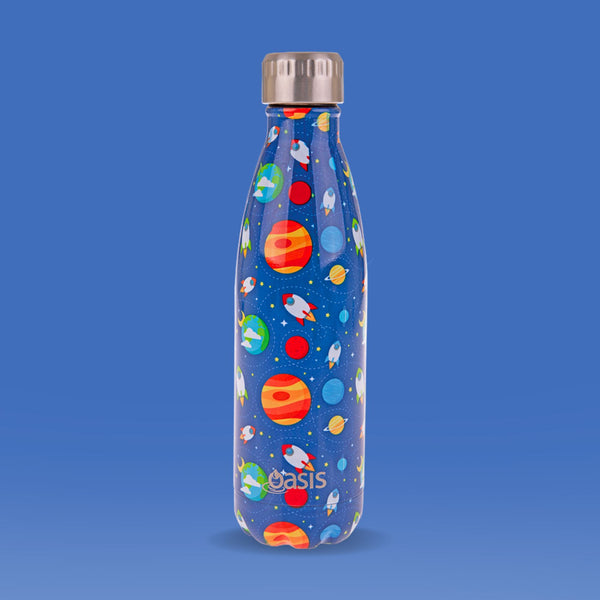 Kids Drink Bottle With Sipper 400ml Outer Space, Oasis