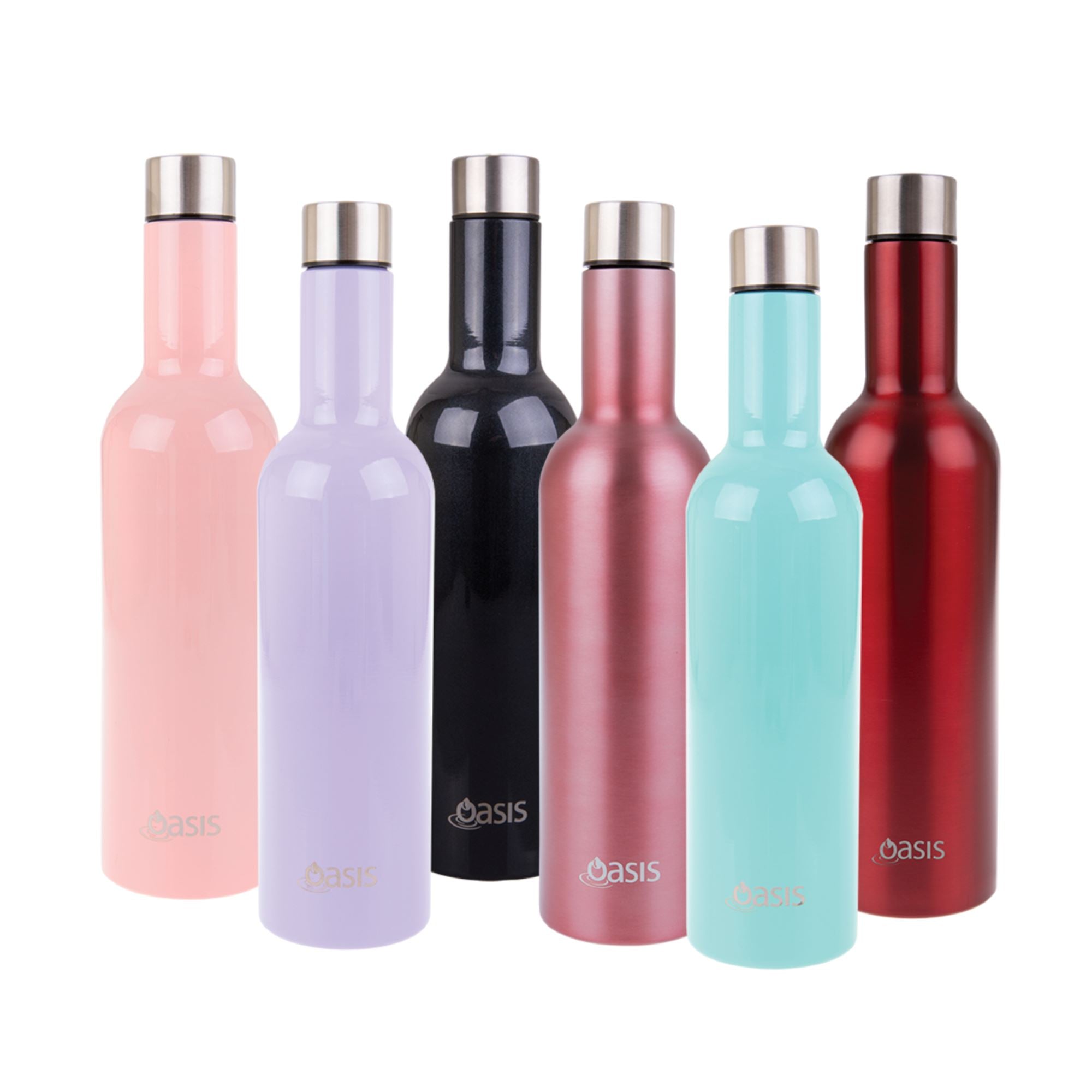 Oasis Insulated Wine Traveller Blue 750ml Insulated Water Bottle Oasis 